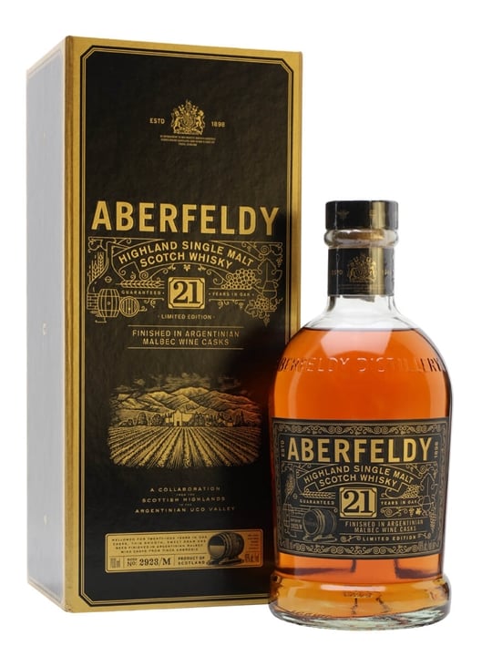 Aberfeldy 21 Year Old Argentinian Cask Highland Whisky
