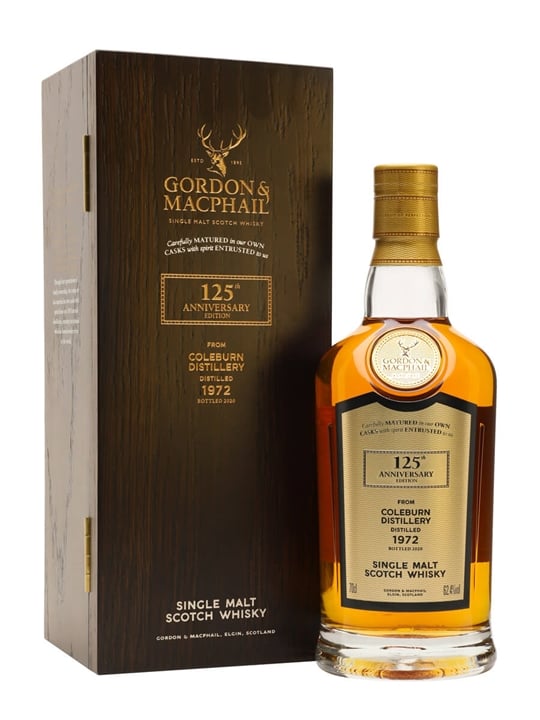 Coleburn 1972 / 47 Year Old / Gordon & MacPhail 125th Anniversary Speyside Whisky