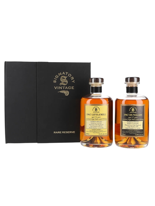 Dunglass 1967 + Littlemill 1967 Lowland Single Malt Scotch Whisky