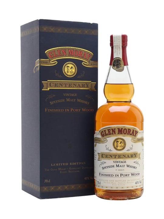 Glen Moray Centenary / Bot.1997 / Port Wood Finish Speyside Whisky