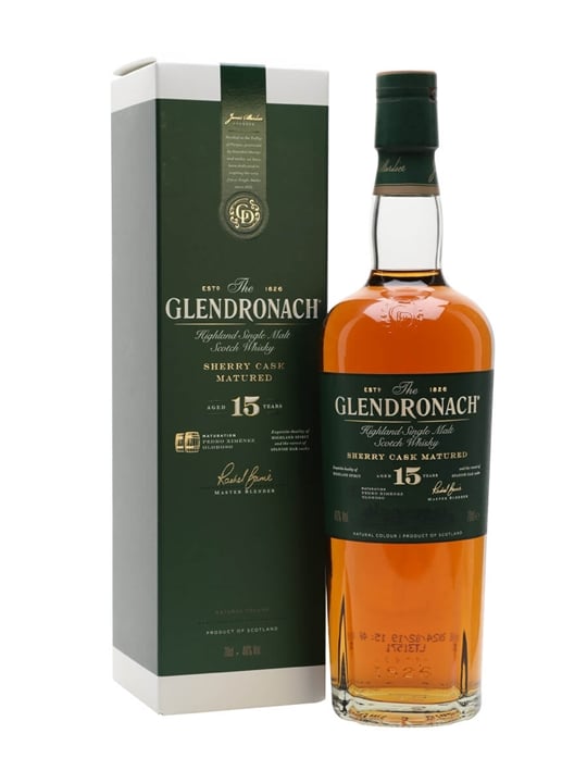 Glendronach 15 Year Old / Sherry Cask Matured Highland Whisky