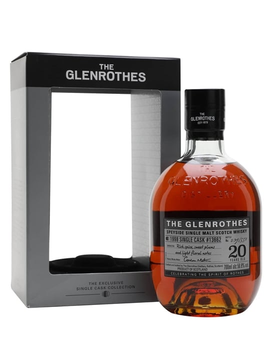 Glenrothes 1998 / 20 Year Old / Single Cask 13662 Speyside Whisky