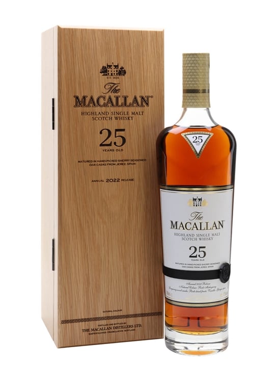 Macallan 25 Year Old / Sherry Oak / 2022 Release Speyside Whisky