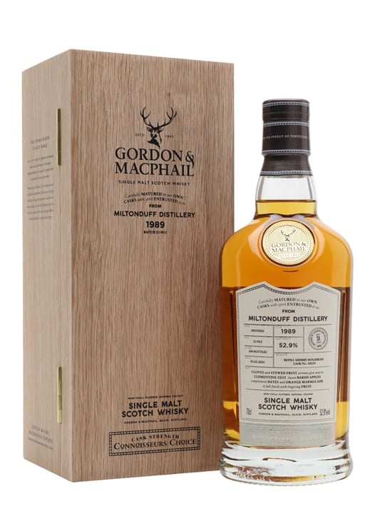 Miltonduff 1989 / 31 Year Old / Sherry Cask / Connoisseurs Choice Speyside Whisky
