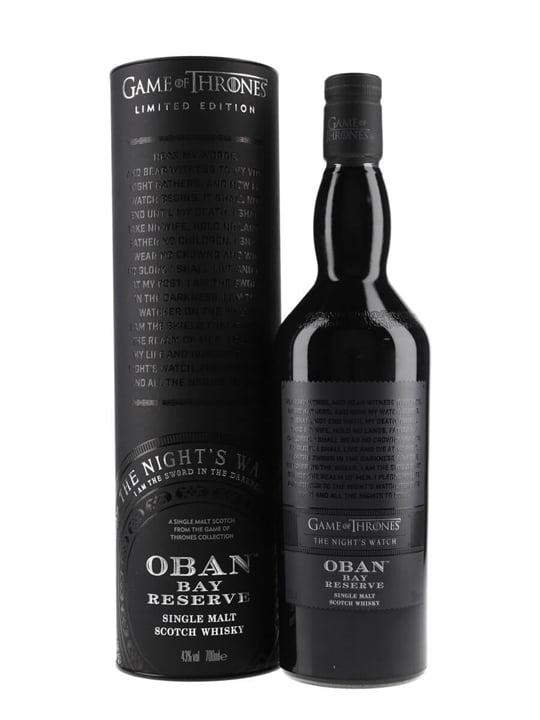 Oban Bay Reserve / Game of Thrones Night's Watch Highland Whisky