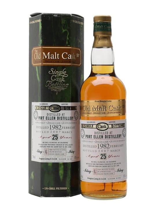Port Ellen 1982 / 25 Year Old / Sherry Butt 3400 / Old Malt Cask Islay Whisky